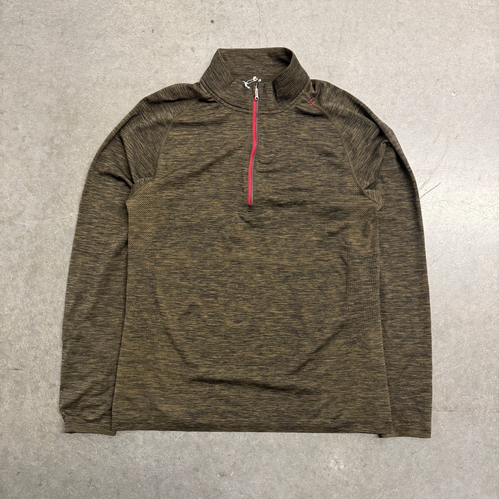 Lululemon Metal Vent Tech 1/2 Zip 2.0 Pullover Olive Green Heather Mens Large